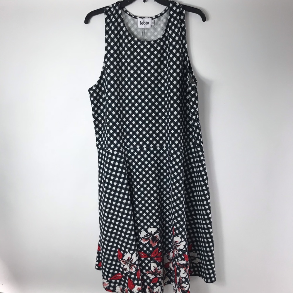 Leota Casual 3L-4L-5L Dress Flower Gingham Ava FF9